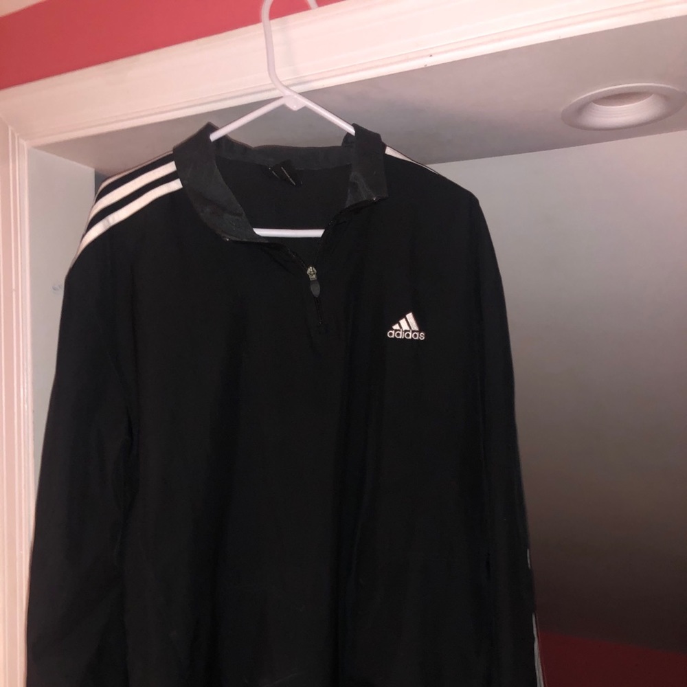 Vintage Adidas quarter zip windbreaker